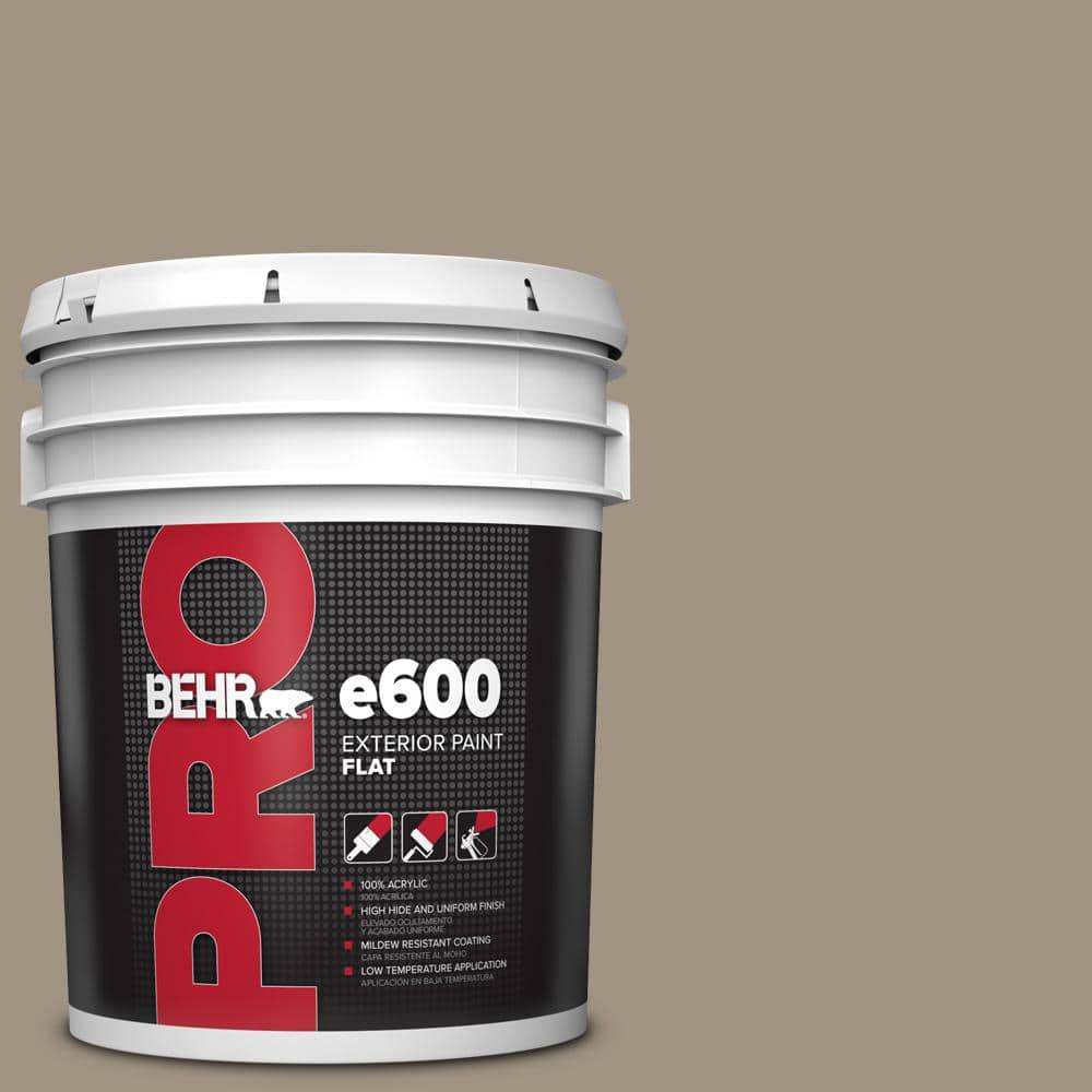 BEHR PRO 5 gal. #PPU7-23 Rolling Pebble Flat Exterior Paint