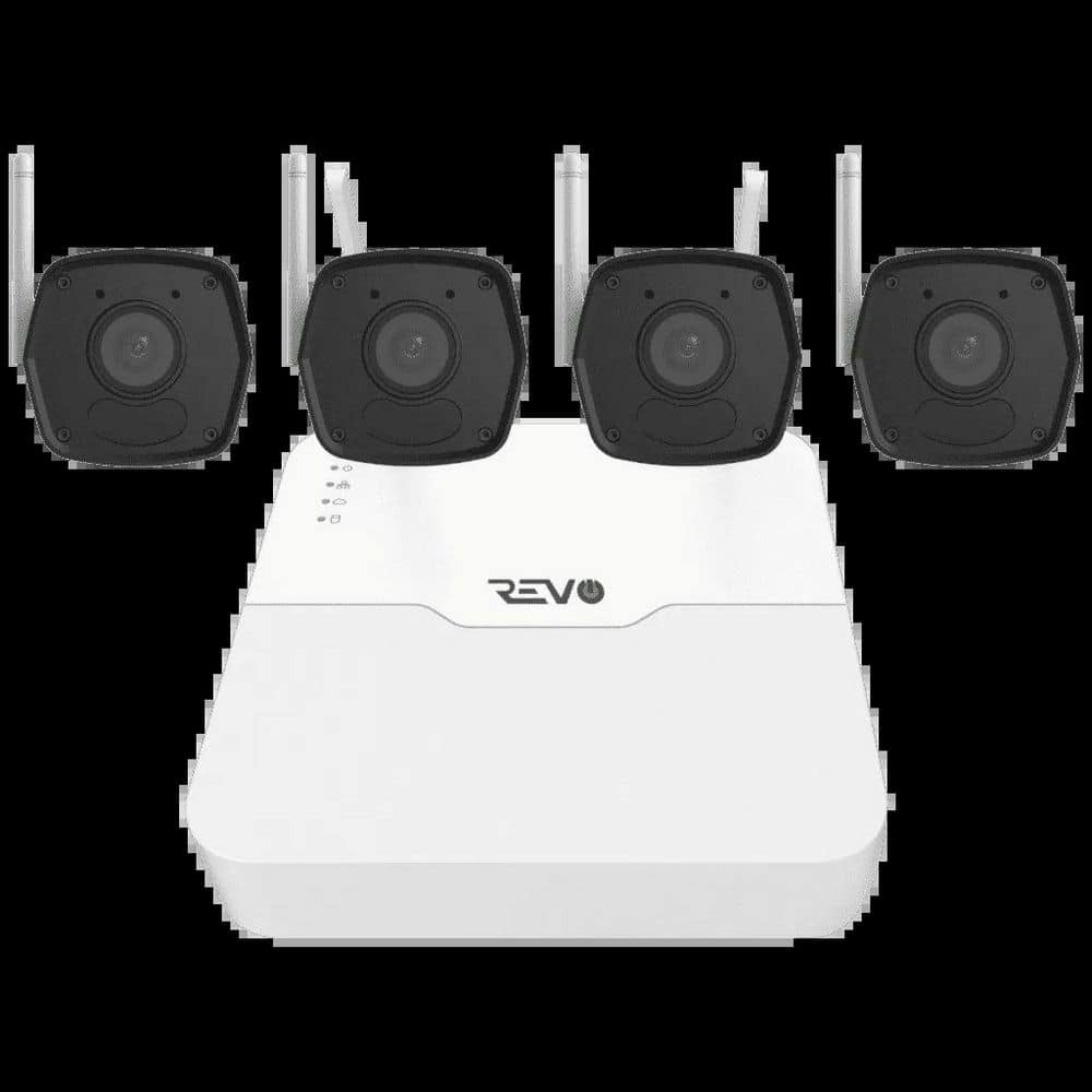 Revo ULTRA Wireless 1080p 4 Channel Wireless NVR Smart Security Camera System with 1TB HDD & 4x 1080p Bullet IR Cameras (1)