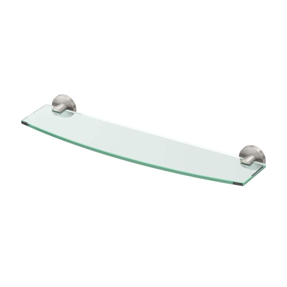 Gatco Reveal 20.13 in. W Glass Shelf in Satin Nickel (1)