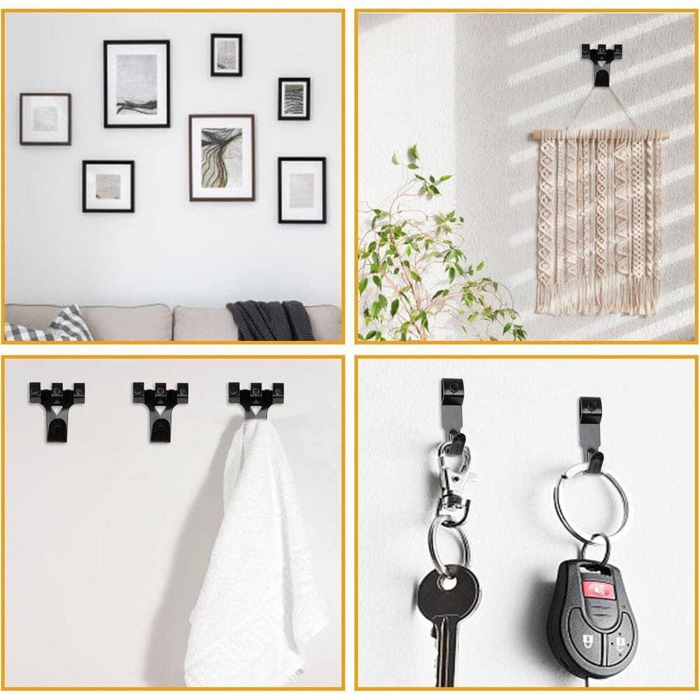 Adrinfly Black Heavy Duty Picture Hanging Kit 385-Pieces for Frame Painting Art and Photo (2)