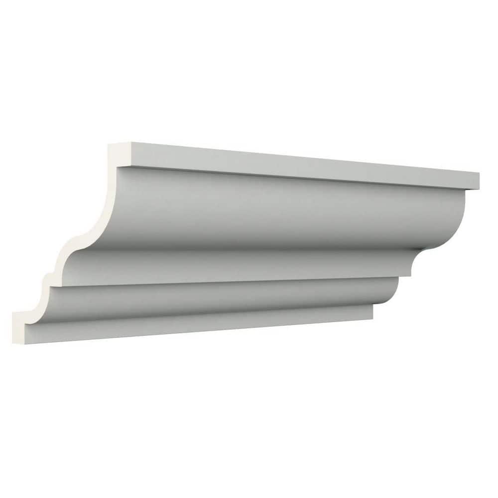 Ekena Millwork Tessa 6 in. D x 8.375 in. W x 96 in. L Polyurethane Crown Moulding (2)