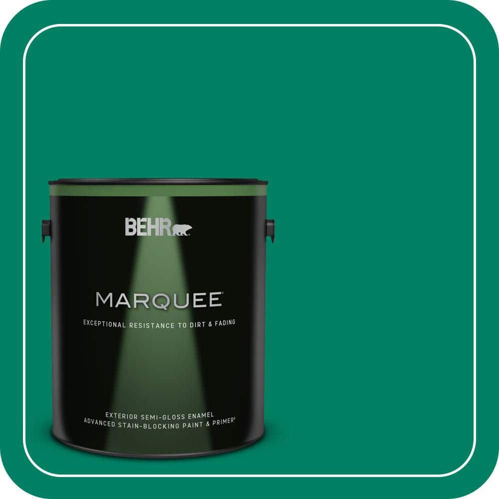 BEHR MARQUEE 1 gal. #480B-6 Treasure Isle Semi-Gloss Enamel Exterior Paint & Primer