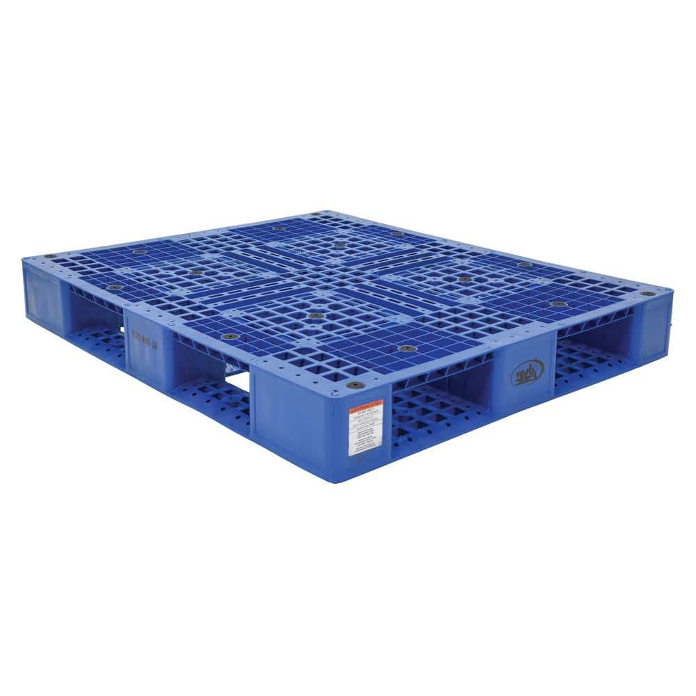 Vestil 48 in. x 40 in. x 6 in. Blue Plastic Pallet/Skid
