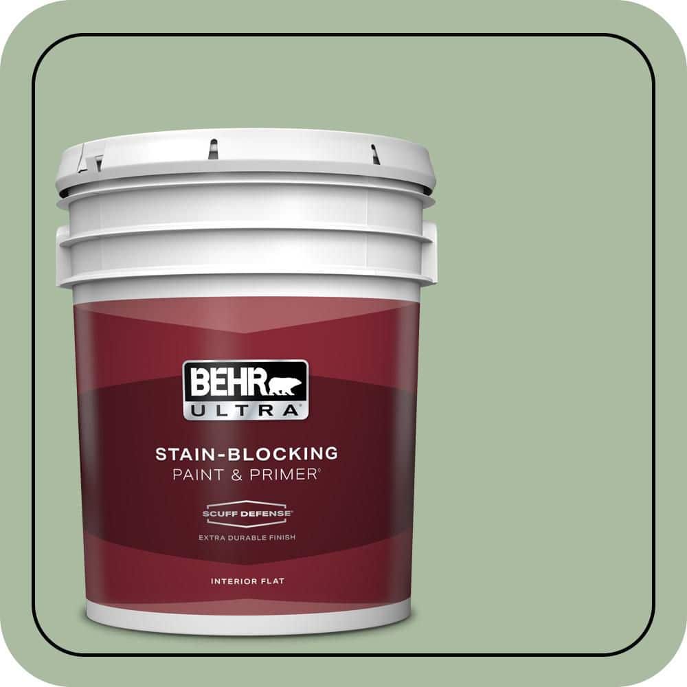 BEHR ULTRA 5 gal. #T17-07 Balanced Extra Durable Flat Interior Paint & Primer