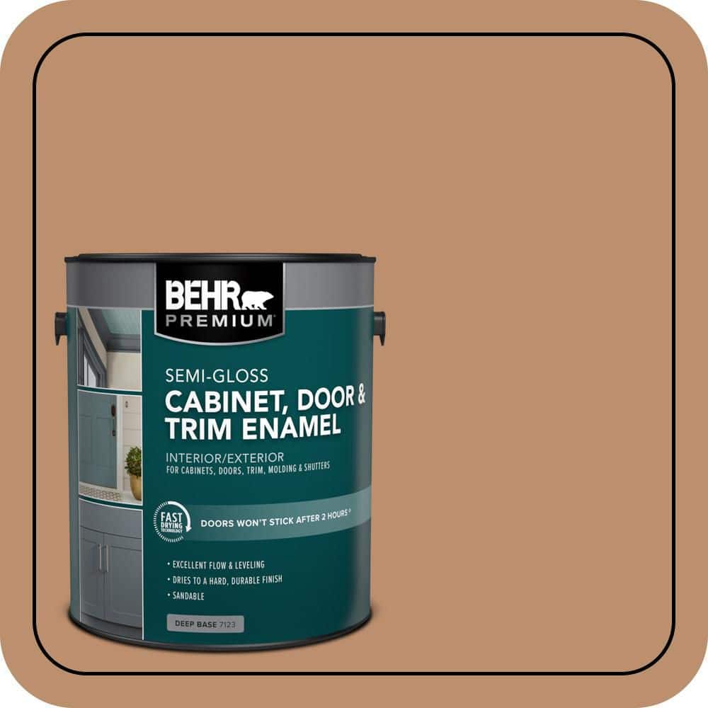 BEHR PREMIUM 1 gal. #PFC-18 Sonoma Shade Semi-Gloss Enamel Interior/Exterior Cabinet, Door & Trim Paint