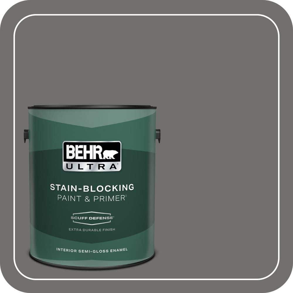 BEHR ULTRA 1 gal. #PPU24-05 Ancestral Extra Durable Semi-Gloss Enamel Interior Paint & Primer (1)
