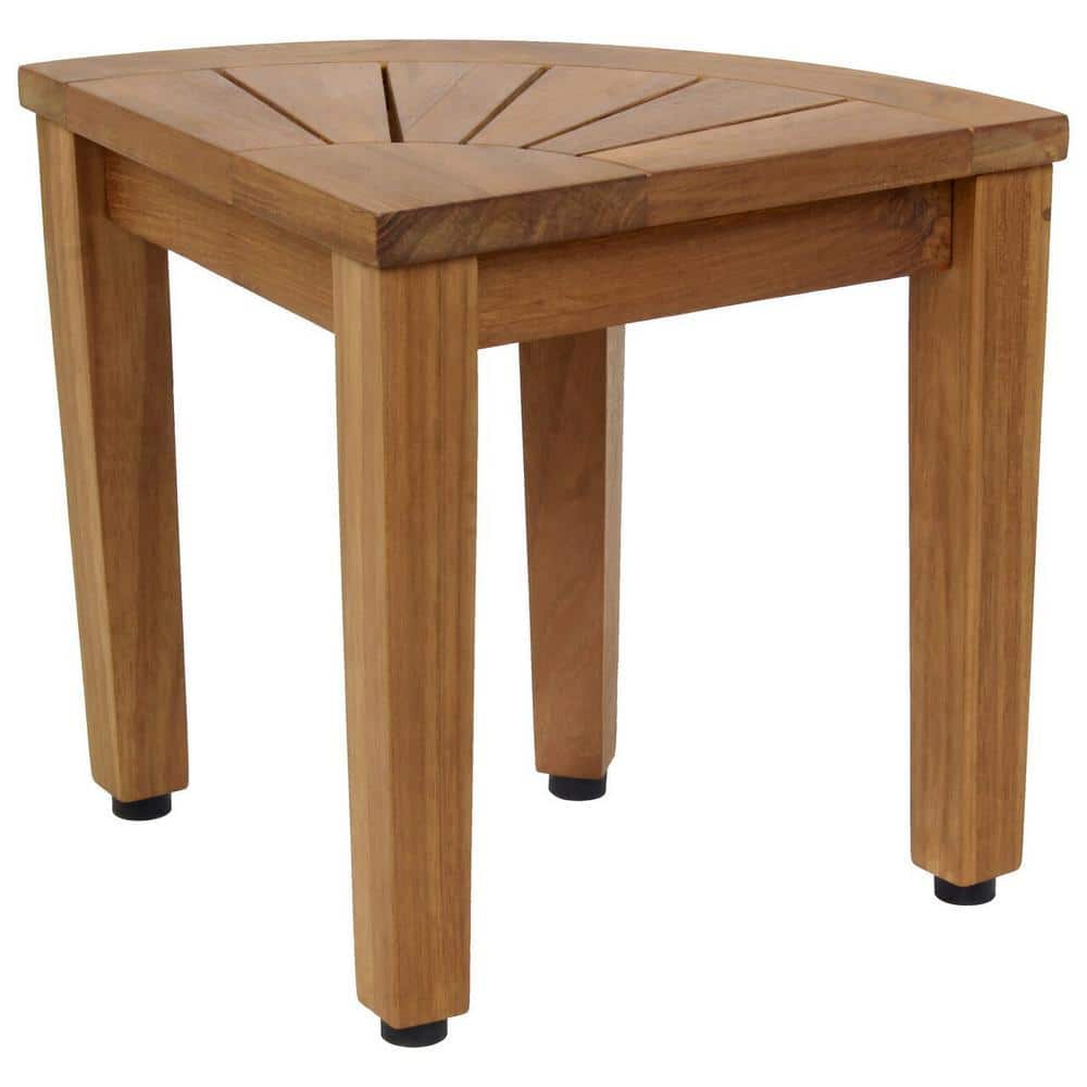 AquaTeak 12 in. Kai Corner OptiAREA Teak Shaving and Washing Foot Rest (3)