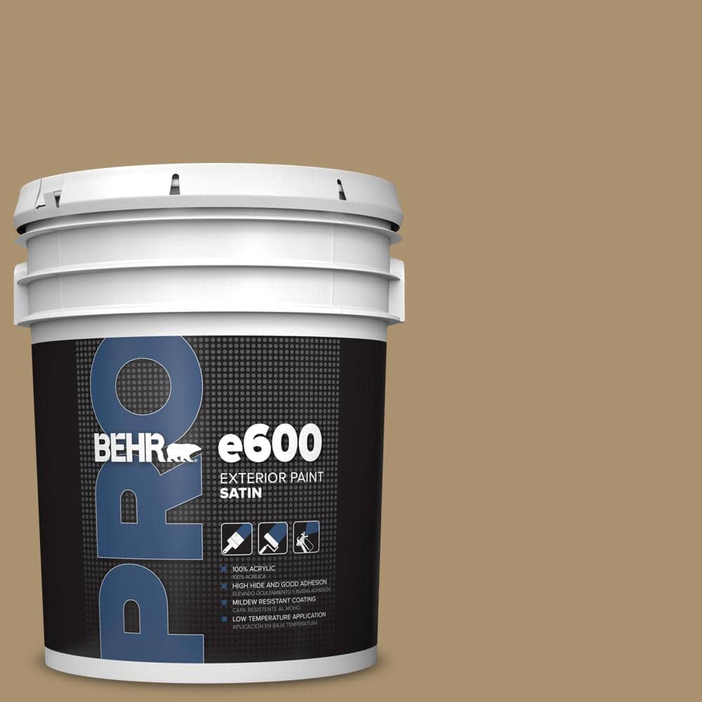 BEHR PRO 5 gal. #ECC-51-1 Hiking Trail Satin Exterior Paint