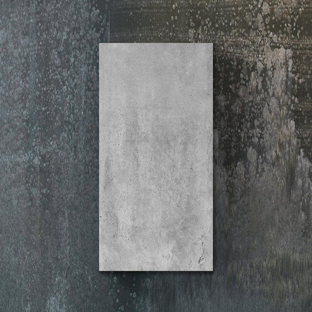 Heat Storm Glass Heater 750-Watt Radiant Wall Hanging Decorative Glass Heat Panel - Frozen Concrete (3)