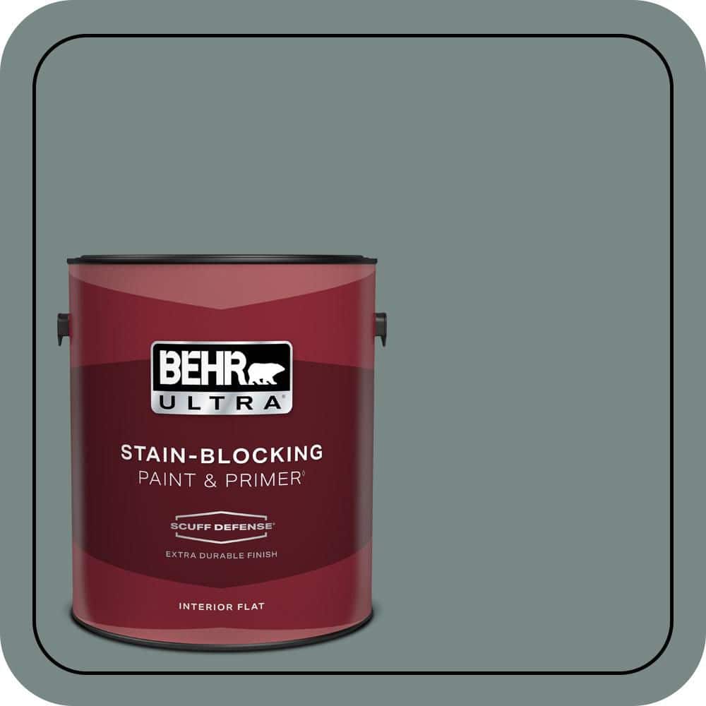 BEHR ULTRA 1 gal. #PPU12-16 Juniper Ash Extra Durable Flat Interior Paint & Primer (1)