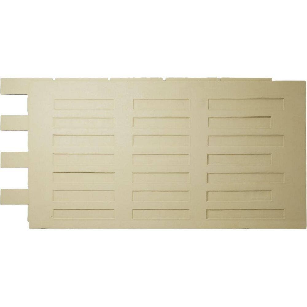 Ekena Millwork EverStone Traditional Faux Brick Panel, 44"W x 21 3/4"H x 3/4"D, Sand Color (2)