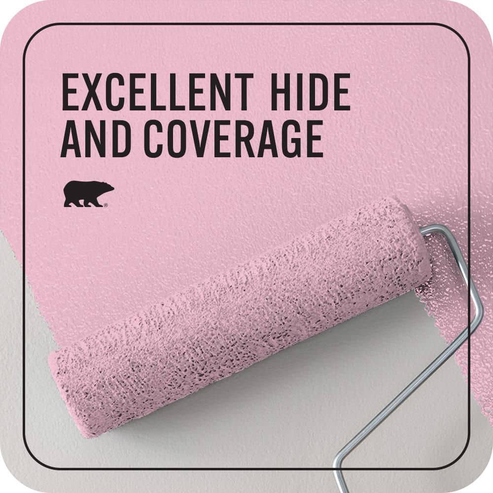 BEHR PREMIUM PLUS #100B-4 Pink Chintz Enamel Interior/Exterior Paint & Primer Color Sample (4)