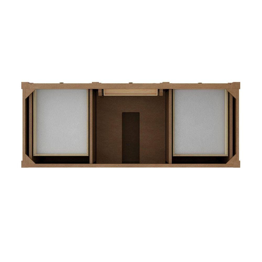 James Martin Vanities Brittany 59.8 in. W x 22.9 in. D x 32.6 in. H Single Bath Vanity Cabinet without Top in Pecan (2)