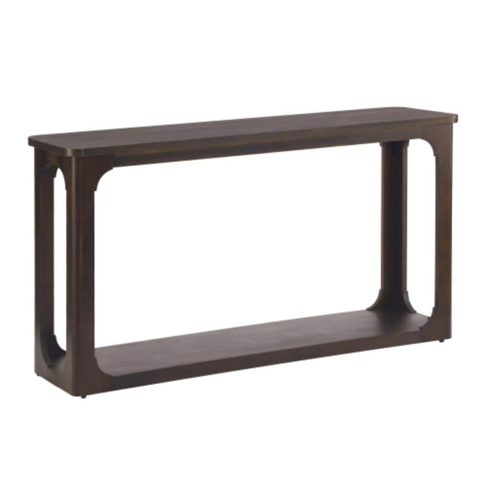 Unbranded 55 in. W x 15 in. D x 30 in. H Bathroom Brown Linen Cabinet (1)