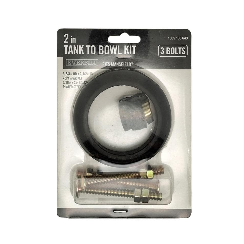 Everbilt 2 in Tank to Bowl Kit Fits Mansfield Toilet (2)
