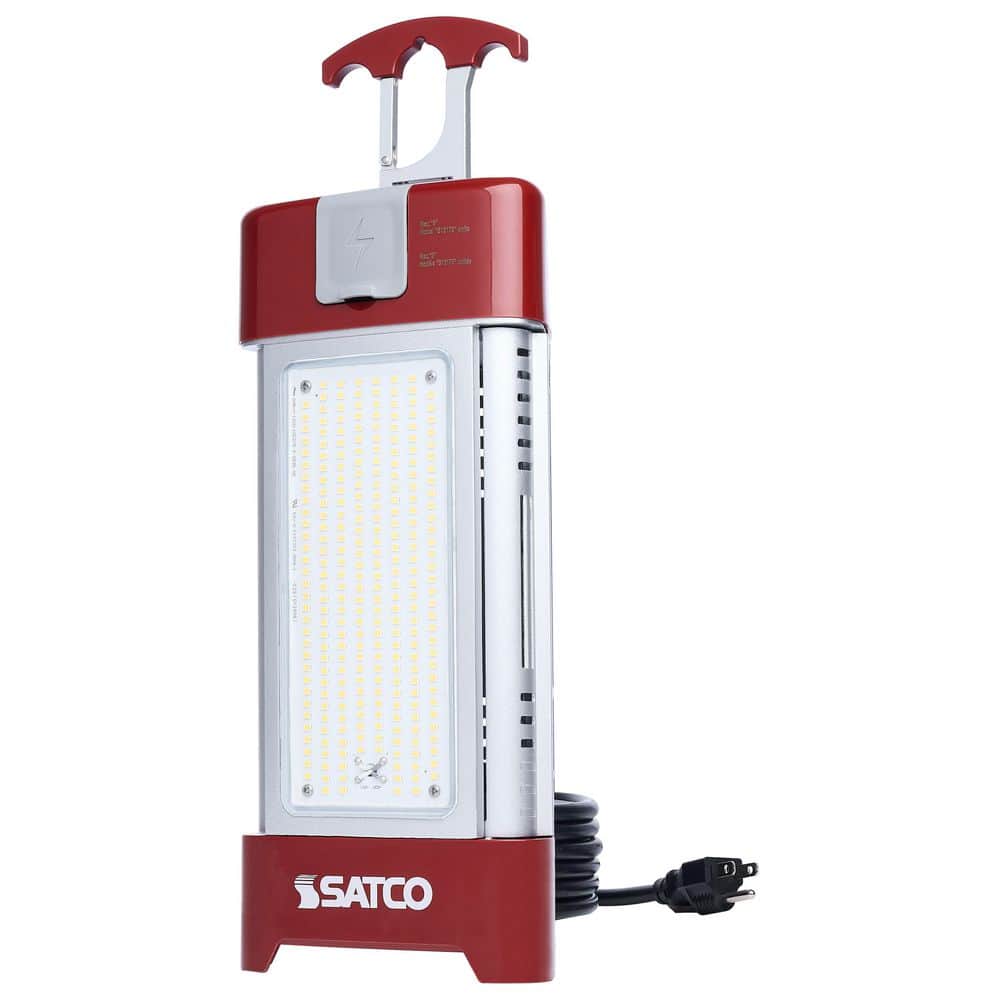 SATCO 30/70/100/120-Watt 120 Volt Integrated LED Red Work Light with Remote; 5000K CCT 19,820 Lumens