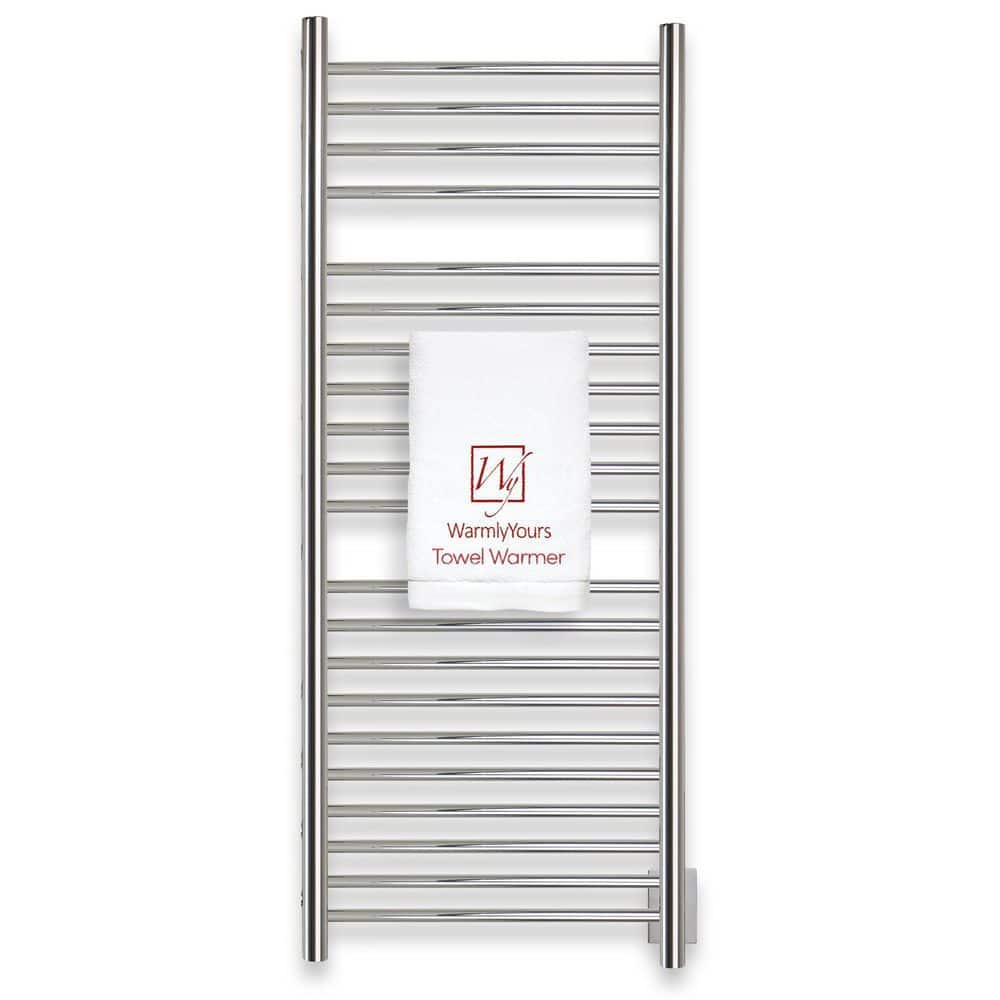 WarmlyYours Elevate Vida 21-Bar Electric Towel Warmer in Polished Stainless Steel