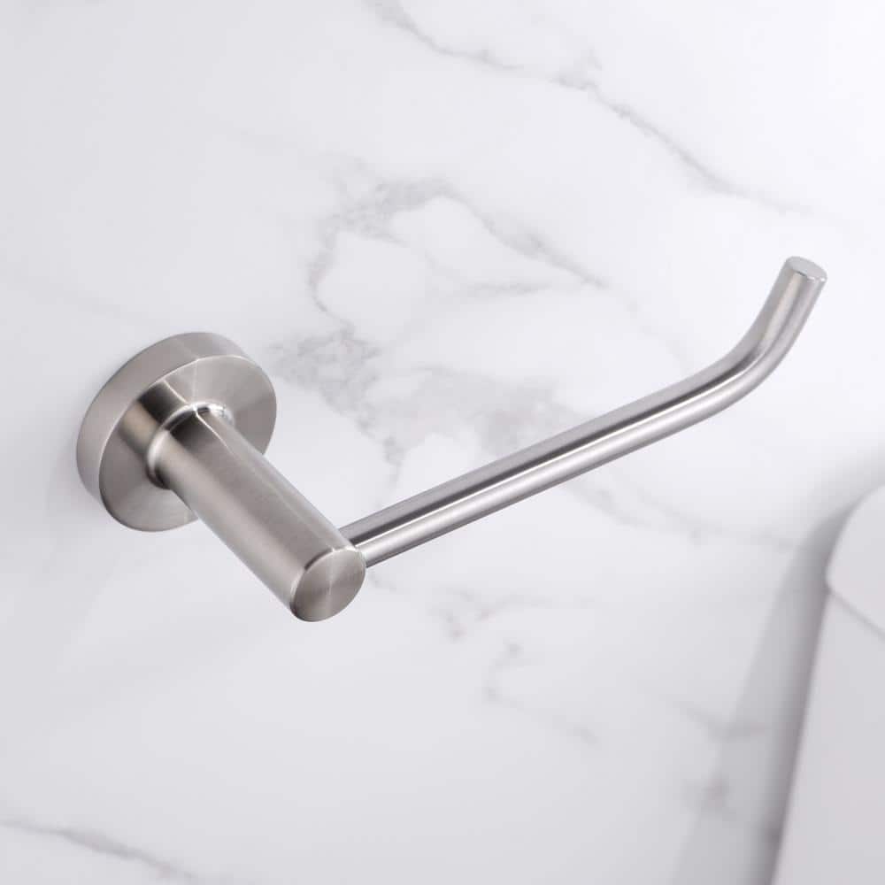 Ultra Faucets Kree 4-Piece Bath Hardware Set with Towel Bar, Towel Ring, Toilet Paper Holder and Robe Hook (4)