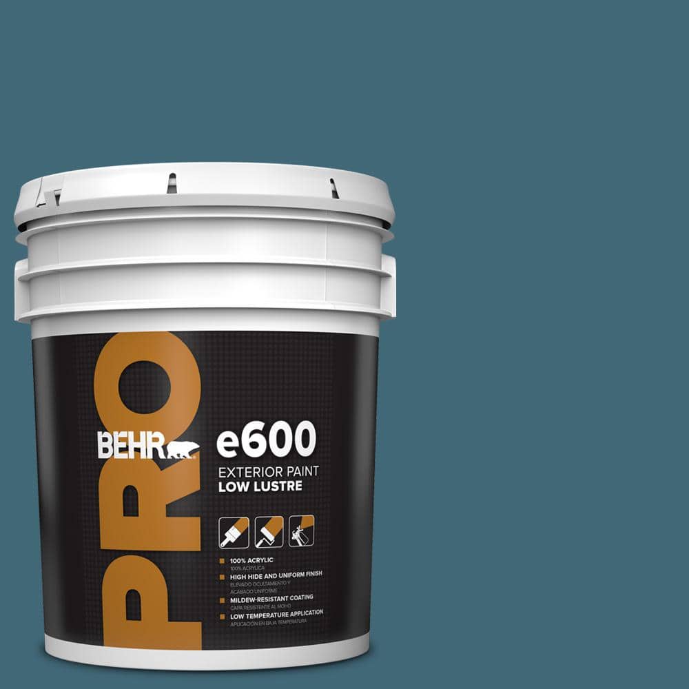 BEHR PRO 5 gal. #PMD-45 Teal Mosaic Low Luster Exterior Paint