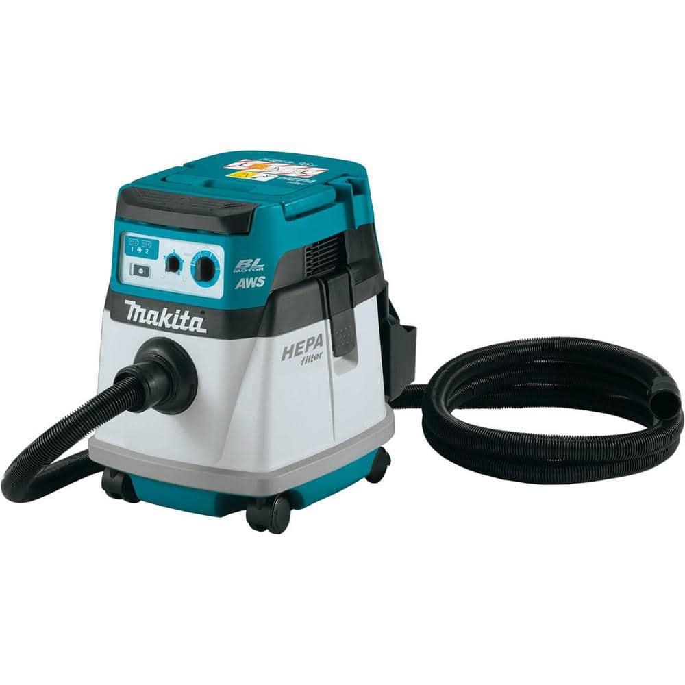 Makita 18V X2 LXT (36V) Brushless Cordless 4 Gallon HEPA Filter Dry Dust Extractor/Vacuum, with AWS Tool Only (1)