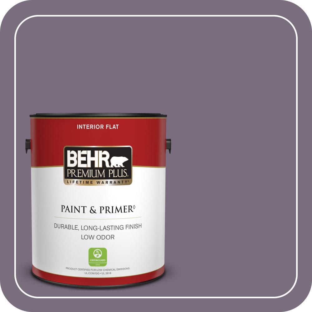 BEHR PREMIUM PLUS 1 gal. #MQ5-37 Composers Magic Flat Low Odor Interior Paint & Primer