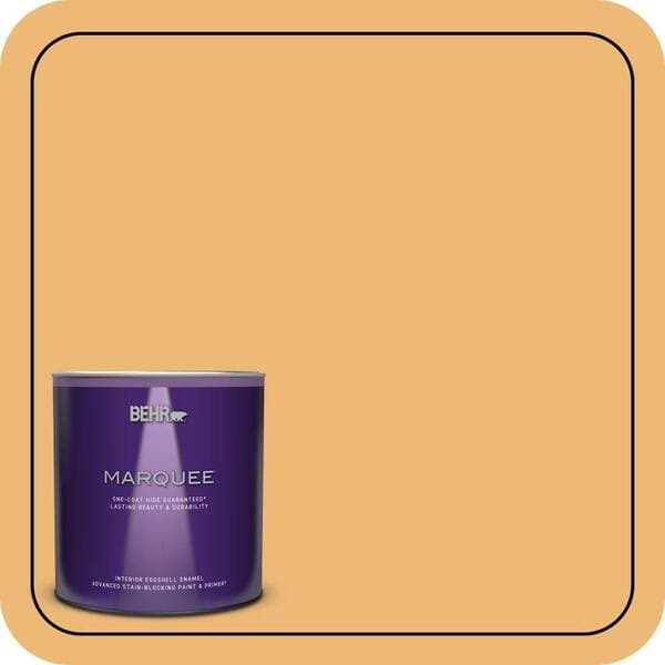 BEHR PREMIUM PLUS #BIC-29 Kernel Enamel Interior/Exterior Paint & Primer Color Sample (4)