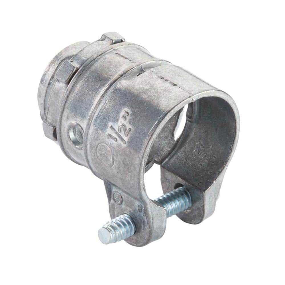 Halex 1/2 in. Flexible Metal Conduit (FMC) Squeeze Connector (3-Pack)