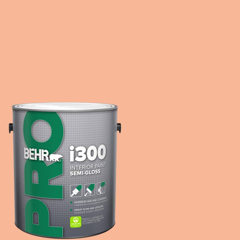 BEHR PRO 1 gal. #P190-3 Melon Sorbet Semi-Gloss Interior Paint