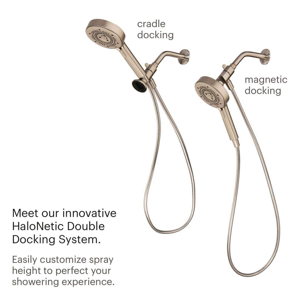 Brondell Nebia Merced 5-Spray Wall Mount Handheld Shower Head 1.5 GPM in Brushed Nickel (4)