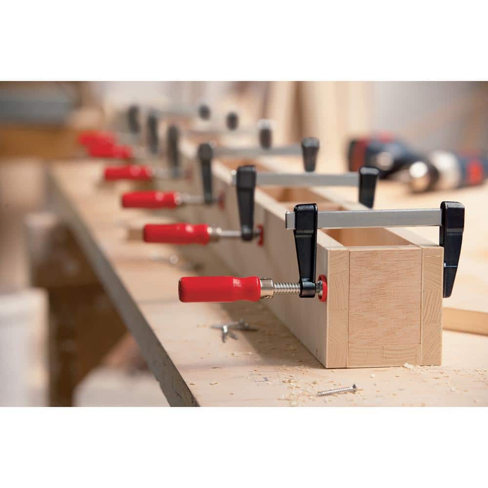 BESSEY LM 4 in. Capacity Light Weight Clamp with Die Cast Zinc Jaws and 2 in. Throat Depth (3)