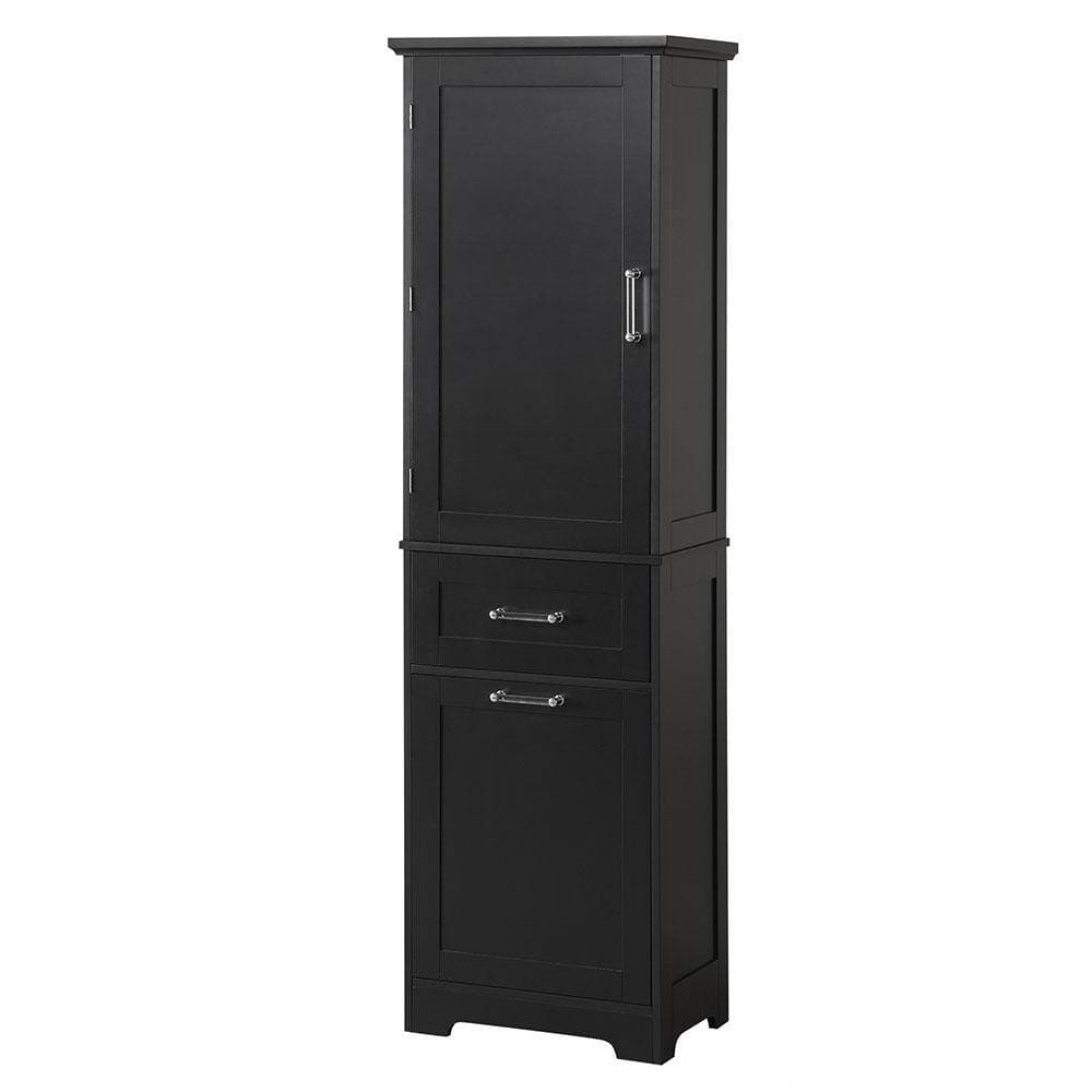 Adrinfly 20 in. W 13 in. D 68 in. H Bathroom Storage Linen Cabinet with 2-Drawers, Adjustable Shelf, Painted Finish (3)