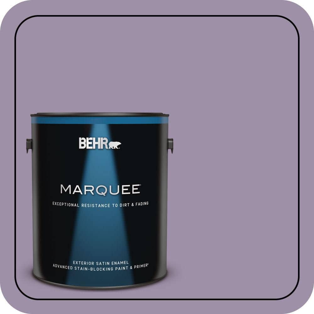 BEHR MARQUEE 1 gal. #S100-4 Ancestry Violet Satin Enamel Exterior Paint & Primer