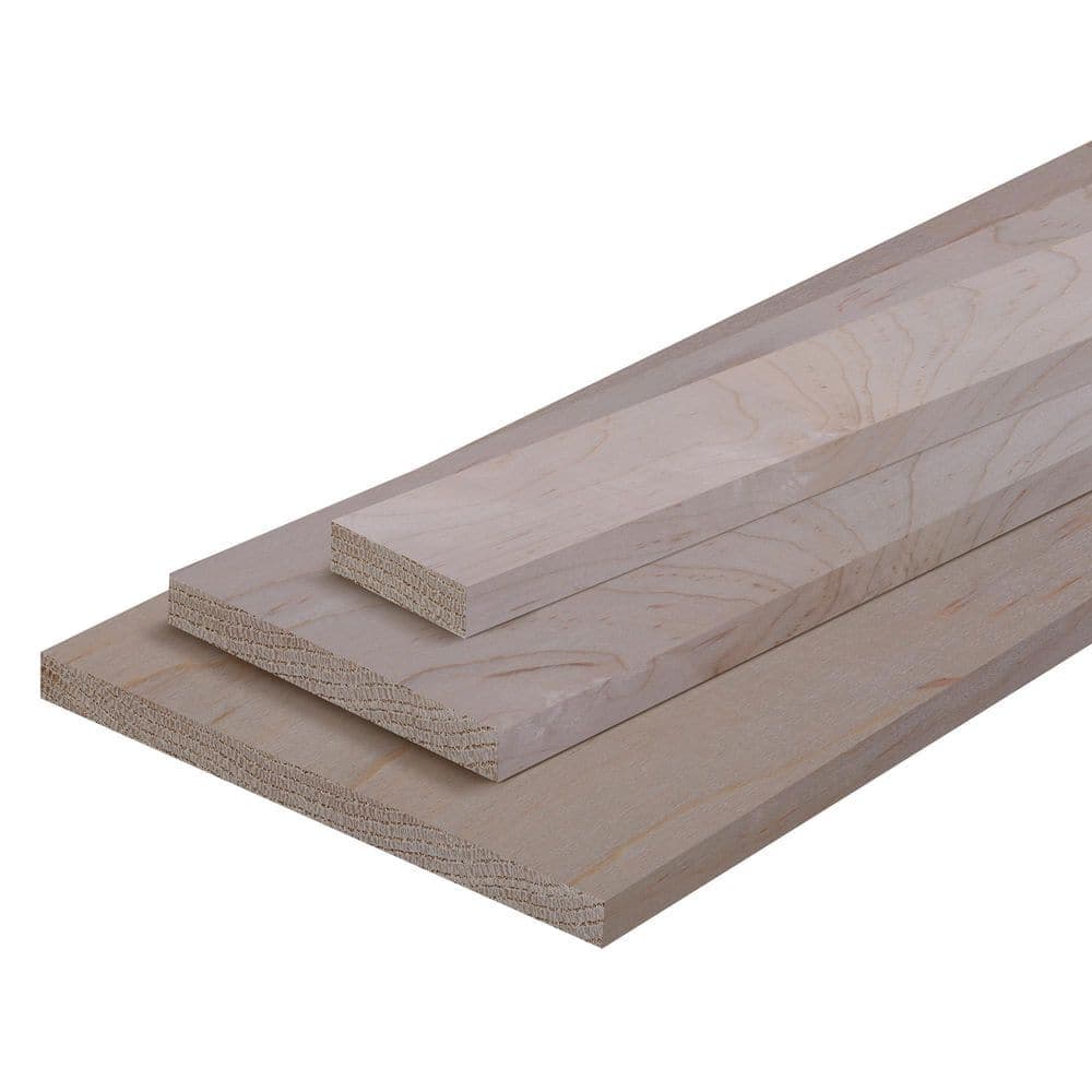 Ornamental Mouldings 1/4 in. D x 2.5 in. W x 4 ft. L Unfinished Natural Soft Maple Wood Board (3)