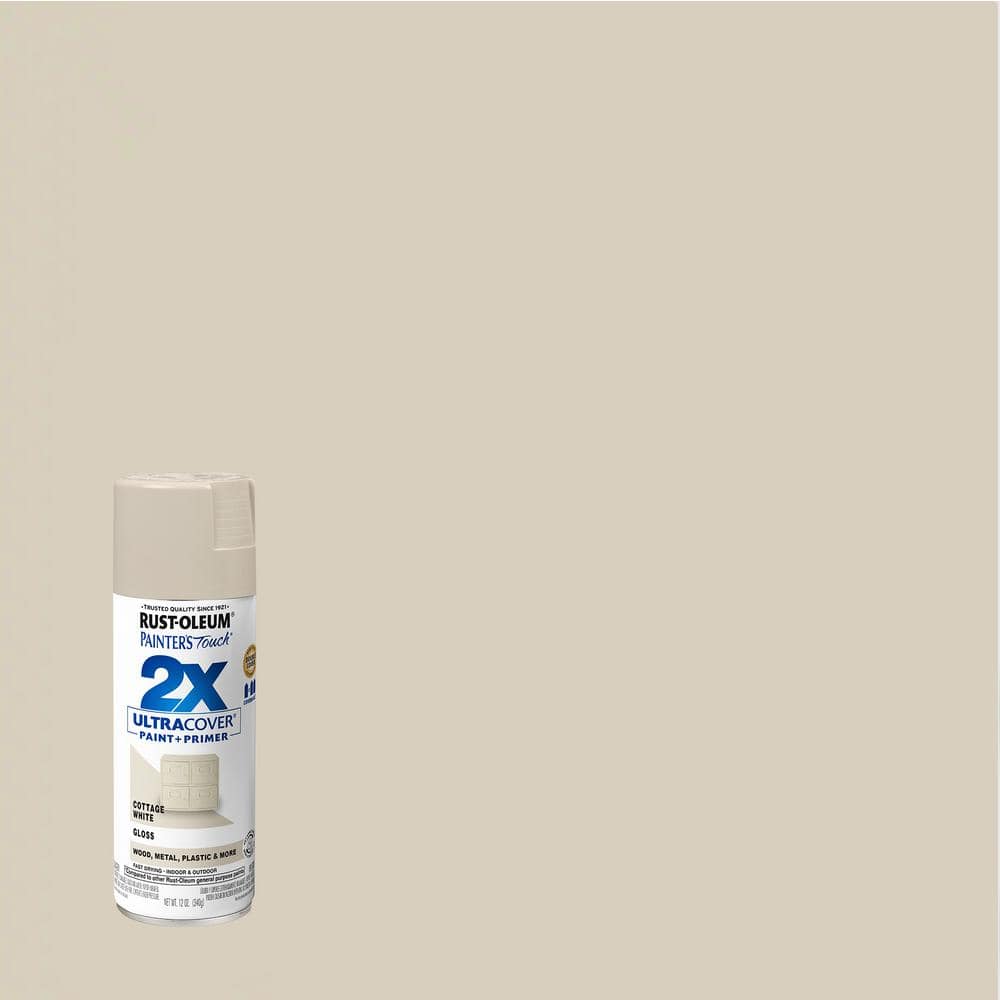 Rust-Oleum Painter's Touch 2X 12 oz. Gloss Cottage White General Purpose Spray Paint