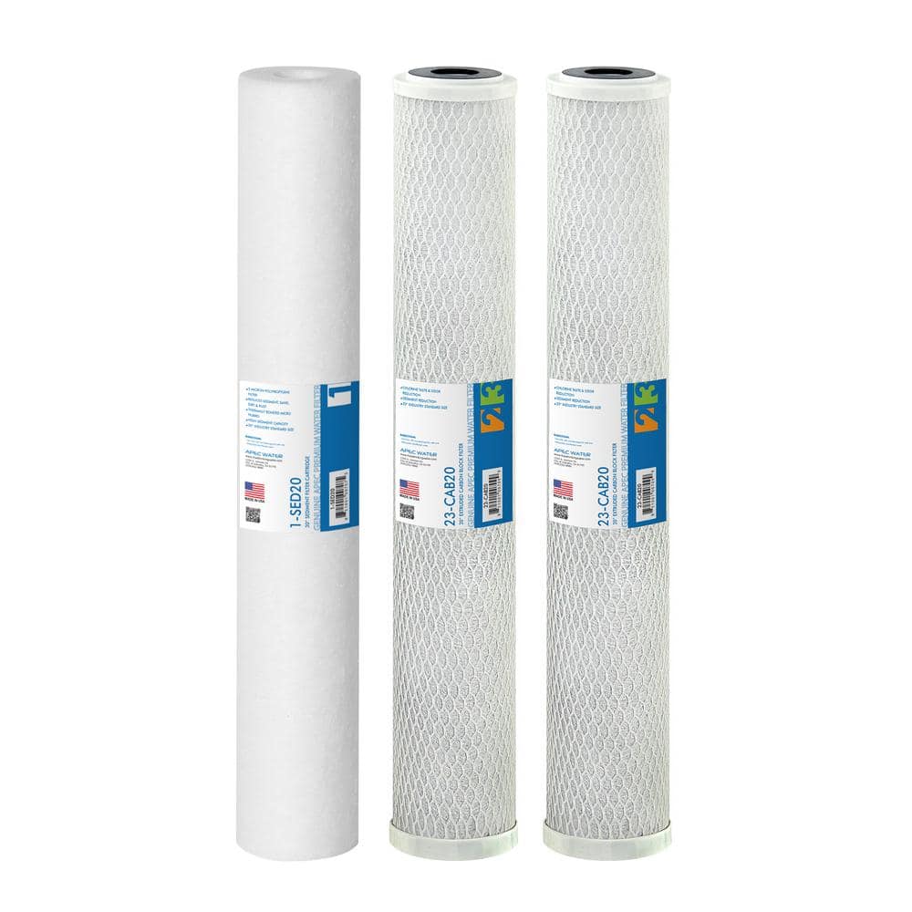 APEC Water Systems Ultimate 20 in. Replacement Pre-Filters for Lite Commercial RO Systems - 180, 240, 360 GPD Models (1)