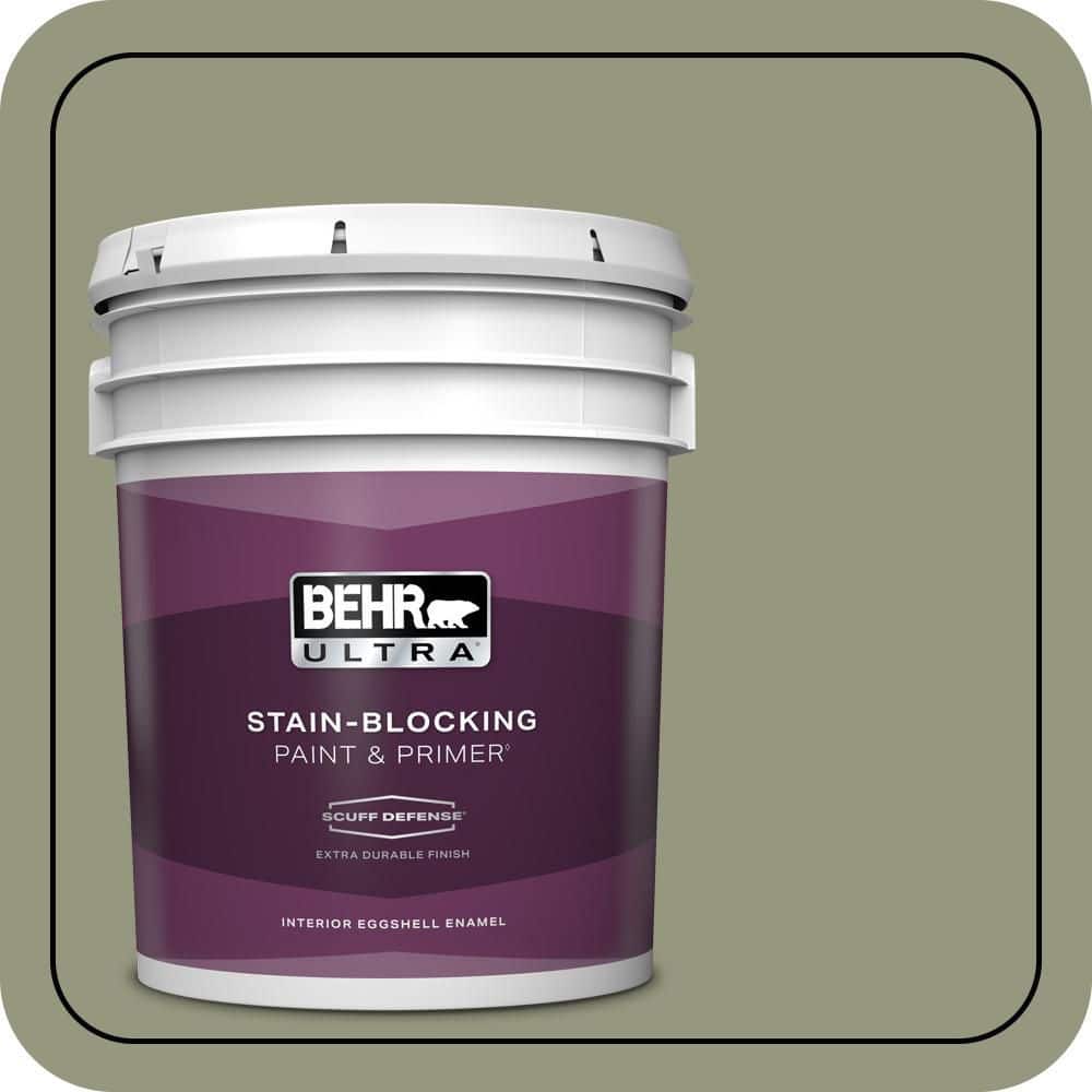 BEHR ULTRA 5 gal. #S380-5 Milkweed Pod Extra Durable Eggshell Enamel Interior Paint & Primer
