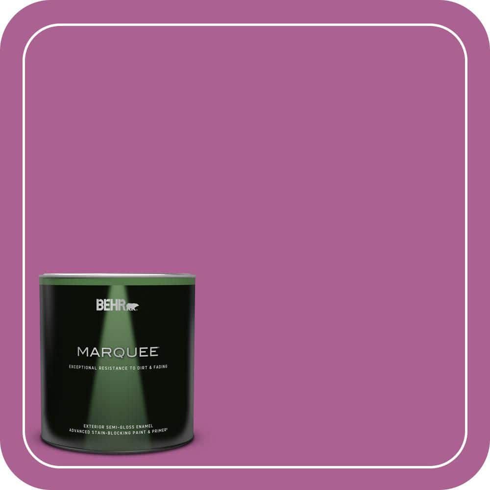 BEHR MARQUEE 1 qt. #680B-6 Exotic Bloom Semi-Gloss Enamel Exterior Paint & Primer