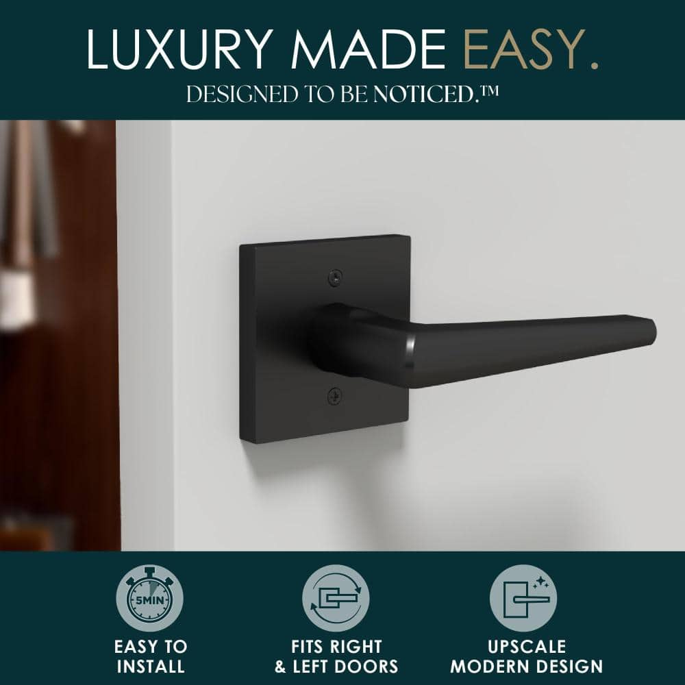 Mega Handles Schein Dummy Door Handles - 1 Pack, Matte Black (2)