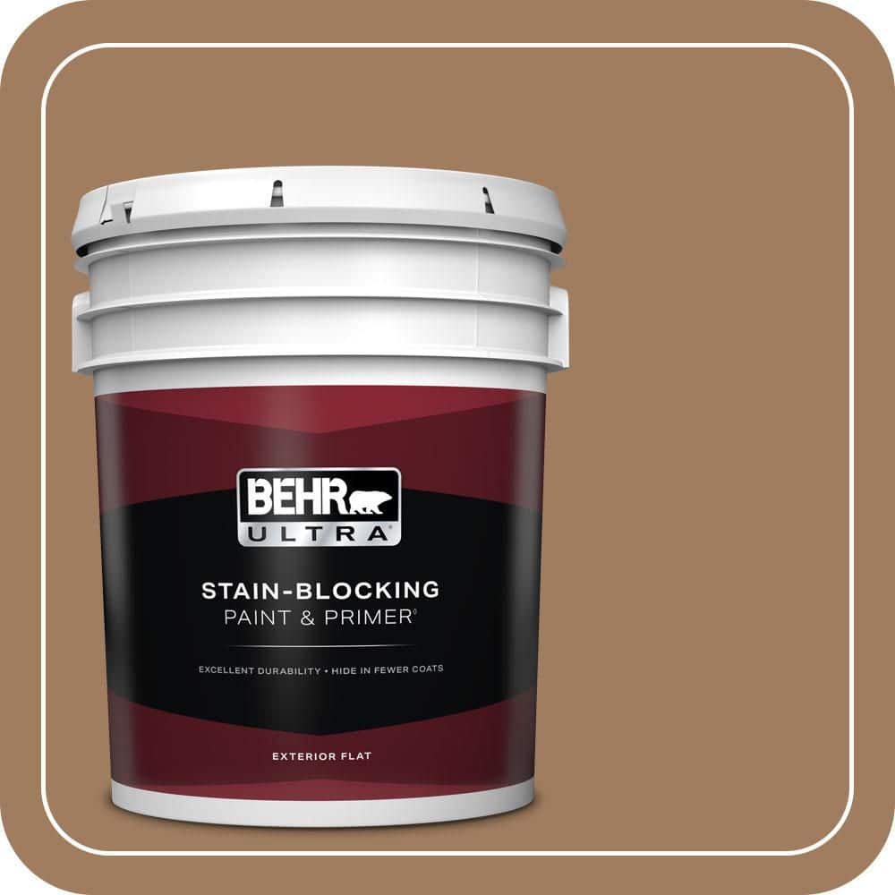 BEHR ULTRA 5 gal. #MQ2-11 Outdoor Land Flat Exterior Paint & Primer
