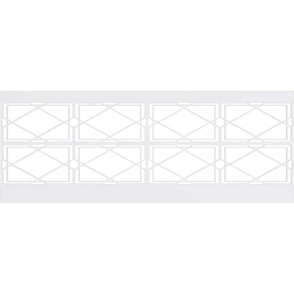 Ekena Millwork 36 in. H x 94-1/2 in. W 23.64 sq. ft. Kiowa PVC Wainscot Paneling Kit (2)
