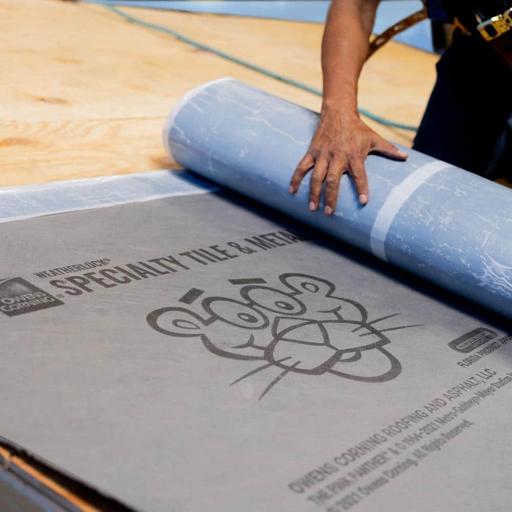 Owens Corning 200 sq. ft. WeatherLock Specialty Tile and Metal Self-Sealing Waterproofing Underlayment (3)