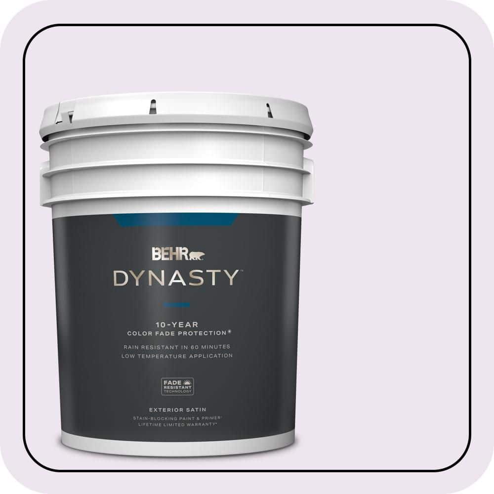 BEHR DYNASTY 5 gal. #M570-1 In the Spotlight Satin Enamel Exterior Stain-Blocking Paint & Primer