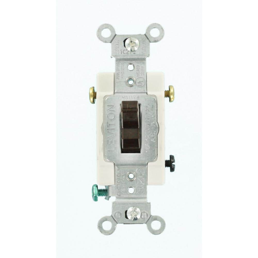 Leviton 15 Amp Commercial Grade Double-Pole Toggle Switch, CS215-2