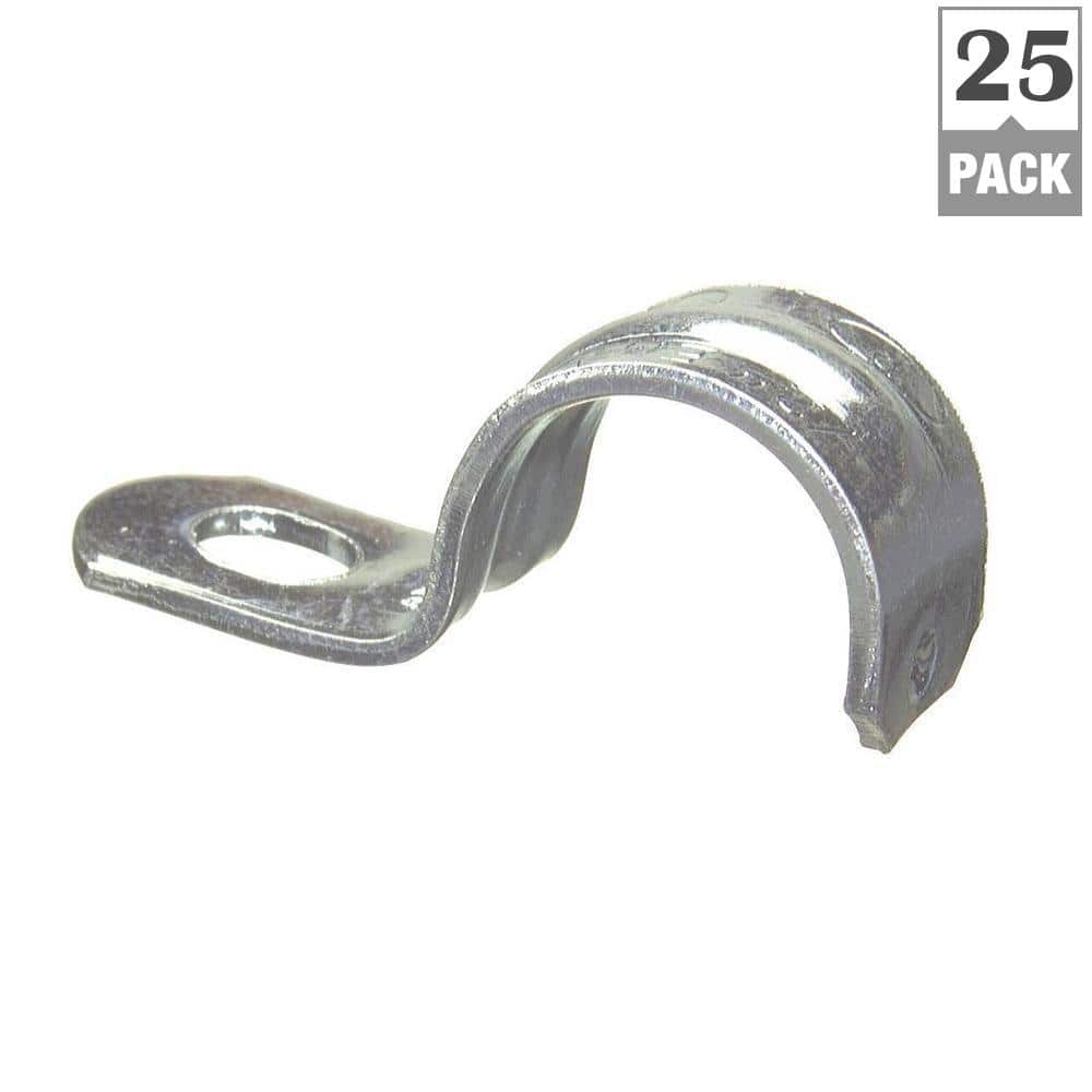 Halex 1-1/2 in. Electrical Metallic Tube (EMT) 1-Hole Straps (25-Pack)