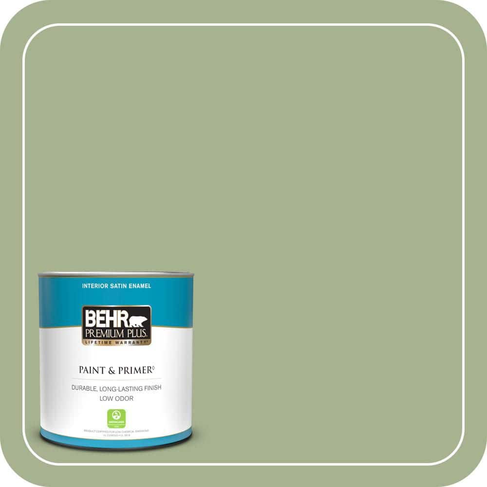 BEHR PREMIUM PLUS #PPU11-06 Willow Grove Interior/Exterior Paint & Primer Color Sample