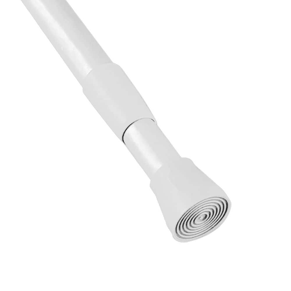 EVIDECO French home goods Tension Adjustable 43 in. to 79 in. Shower Curtain Rod White