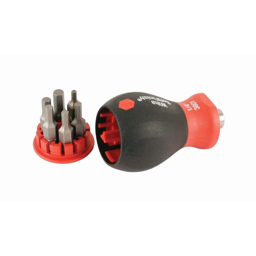 Wiha SoftFinish Stubby Bit Holder Set-Hex Metric (7-Piece) (1)