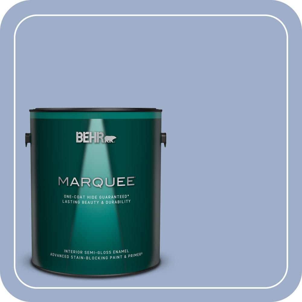 BEHR MARQUEE 1 gal. #MQ5-17 Poetry Reading One-Coat Hide Semi-Gloss Enamel Interior Paint & Primer