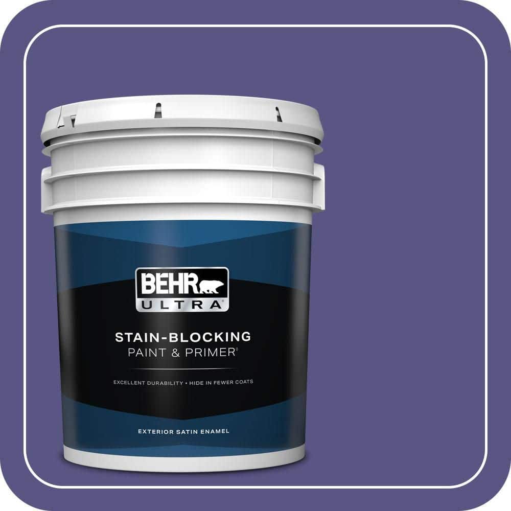BEHR ULTRA 5 gal. #PPU16-01 Aurora Splendor Satin Enamel Exterior Paint & Primer