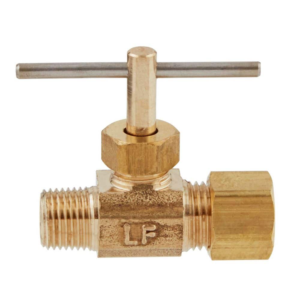 Everbilt 1/4 in. OD Compression x 1/8 in. MIP Brass Valve Fitting (4)